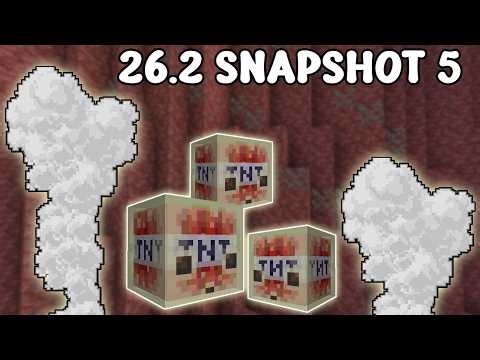 Sulfur Geysers & TNT Sulfur Cubes - Minecraft 26.2 Snapshot 5
