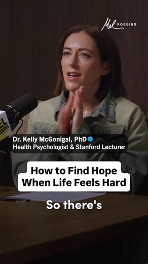One act of kindness can change more than you realize. On this episode of The Mel Robbins Podcast, Dr. Kelly McGonigal shares one of the simplest and most powerful ways to create more hope when life feels hard. Kelly McGonigal is a health psychologist, Stanford University lecturer, and bestselling author who says hope isn't something you have to wait for. It's something you can create. Listen now! 🎧