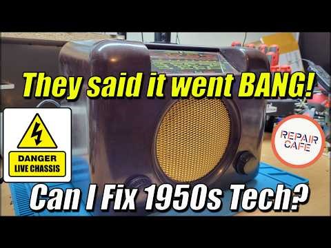 76 Years Old & Exploded! 💥 Can This 1950s Radio Play Again?