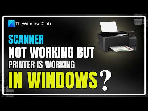 Scanner not working but Printer is working in Windows 11 [Fix]