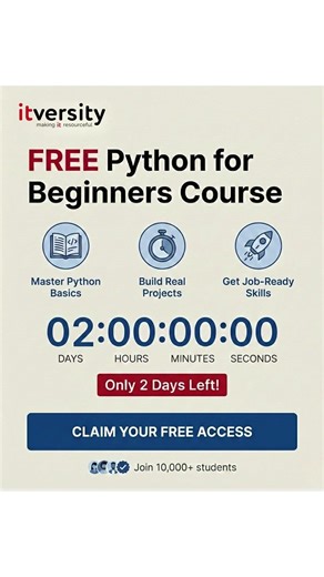 Free Python Course for Beginners | Learn Python in 2025