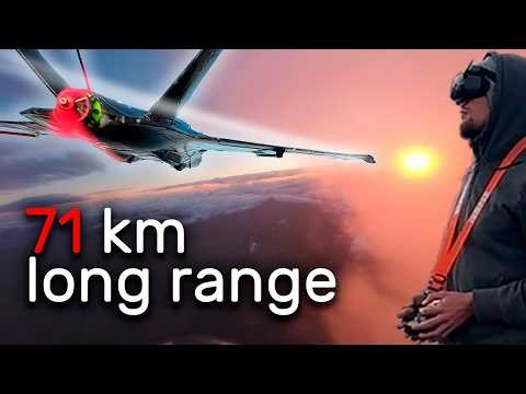 Sunset FPV Surfing – Flying 71KM Above the Clouds