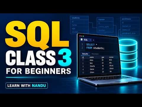 SQL Class | Introduction to SQL for Beginners#sql #sqlforbeginners #sqltutorial #learnsql #dax