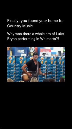 Luke Bryan Walmart performances: throwback country music moment