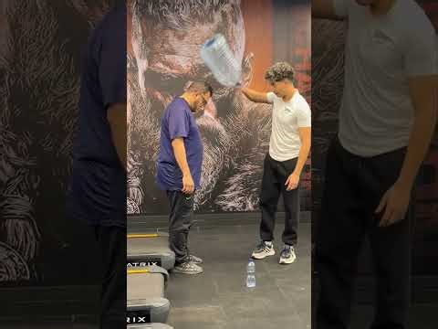 Gym Prank Gone Wrong: The Water Bottle Challenge! 😂💦 | Ahmed Karim 
