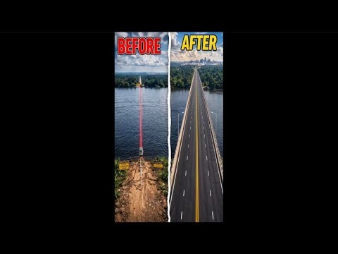 Complete Bridge Construction Process |Foundation to Finished Structure Complete 