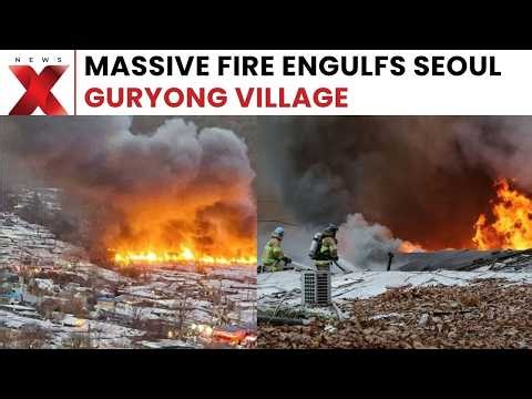 Guryong Village Seoul Fire: Firefighters Mobilize As Fire Hits Gangnam Shantytown Community