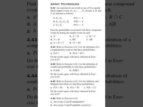 Statistics - Event Relations, Independence, Conditional Probability, Multiplication Rule