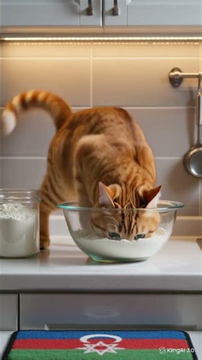 Flour Explosion Fun! Spot the Hidden Azerbaijani Flag 🇦🇿!