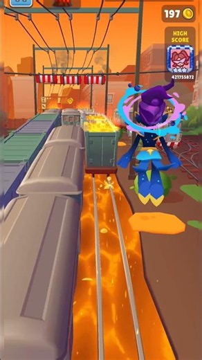 No floor challenge 🌋 Subway surfers New character gameplay 🥵 #subwaysurfers #shorts