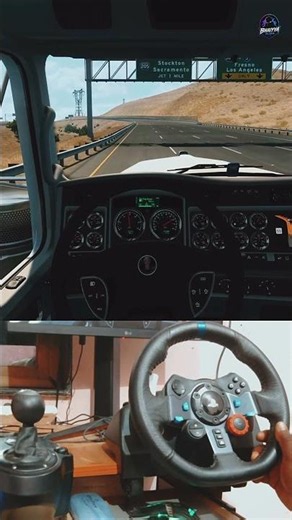 Heavy Truck Driving with Logitech G29 & Shifter 🔥 | American Truck Simulator #shorts