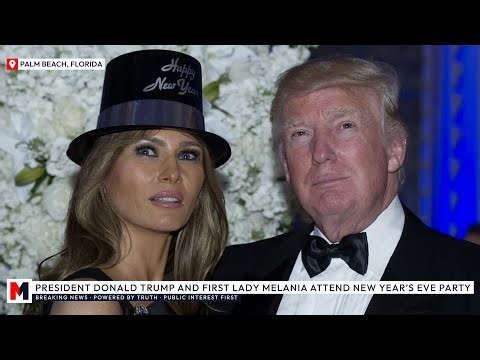 🇺🇸 President Donald Trump & First Lady Melania Attend New Year's Eve Party at Mar-a-Lago [LIVE]