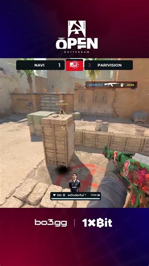 w0nderful Secures Important 1v2 Clutch #bo3 #blast #rotterdam #cs2