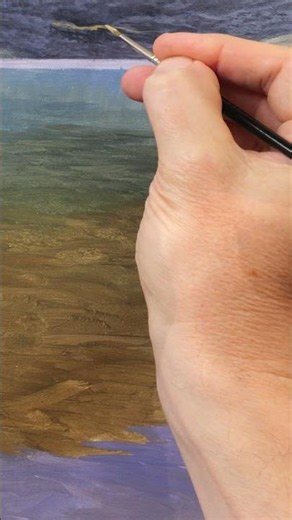 Painting a Hyper-Realistic Lake #satisfying #art #artlessons