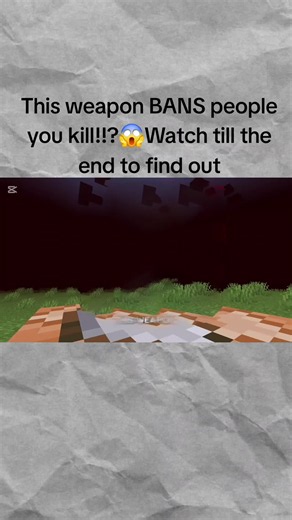 This weapon BANS people you kill in minecraft😱#Minecraft #bionic