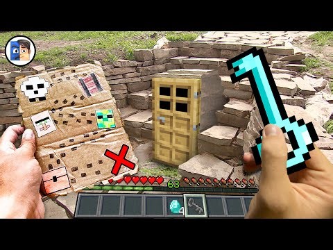 Minecraft in Real Life MOVIE REALISTIC WITCH HOUSE in Minecraft Real Life POV 創世神第一人稱真人版