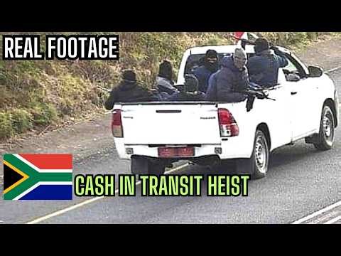 CASH -IN -TRANSIT HEIST (SOUTH AFRICA) caught on Camera (Real Footage) 🚨