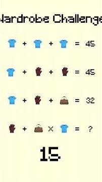 Follow Along: Flat clothing Vector Visual Puzzle Solution