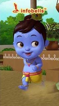 கண்ணா கண்ணா குட்டிக் கண்ணா - Little Krishna | Tamil Rhymes for Kids | Infobells #littlekrishna
