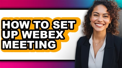 How to Set Up Webex Meeting (only Way)