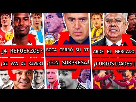 River Plate wants to finalize these 4 signings before 2026 + Boca Juniors confirmed their manager...