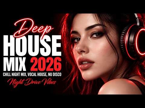 🔴 LIVE 24/7 | Deep House 2026 🌙 Vocal House, Chill House & Luxury Night Drive Music