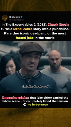 Iconic or Cringe? The Expendables 2 Moment Everyone Debates
