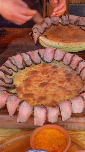 Savory Stone Oven Meat Pie: Cheesy Tomato Delight