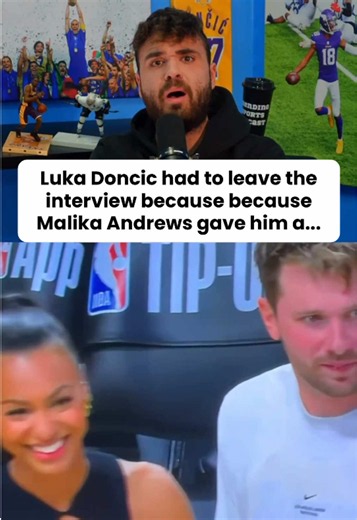 Luka Doncic Interview Cut Short: What Malika Andrews Said
