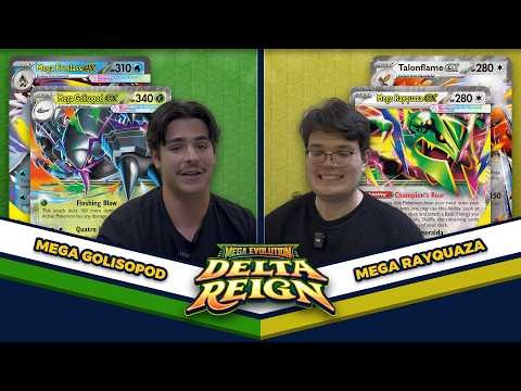 Can Mega Rayquaza ex Defeat Mega Golisopod ex in this Pokemon TCG Tabletop Match!?!