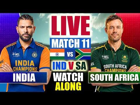 🔴 LIVE: South Africa vs India Champions FIRST INNINGS | LIVE SA vs IND Live Score