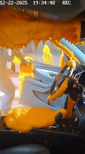 Instant Karma: Mail Thief’s Getaway Ends in Foam Explosion!