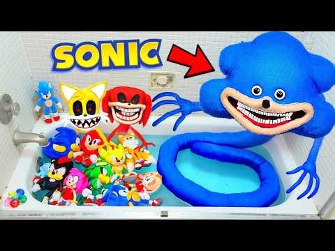 All Sonic The Hedgehog 4 - MONSTER SHIN SONIC TAPES (Bath Party) SONIC MOVIE FULL Gameplay !!!