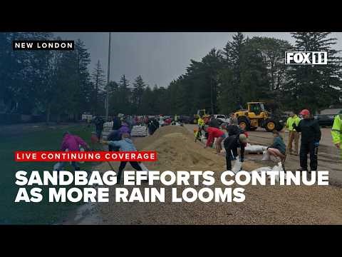Sandbagging continues in New London as Waupaca County faces dangerous regional flooding