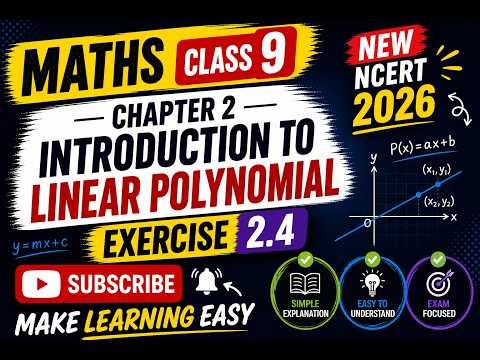 Class 9 Maths Ganita Manjari | Exercise - 2.4 Solutions |Chapter 2 Introduction to Linear Polynomial