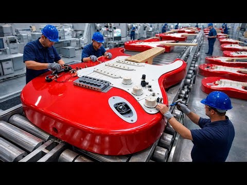 Inside the Guitar Factory: From Wood to Finished Instrument | Full Process