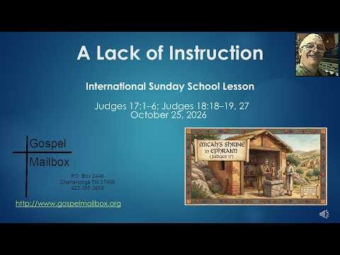 International Sunday School Lesson October 25, 2026