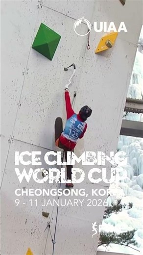 A pleasure to watch on the wall #iceclimbing #climbing #olympics