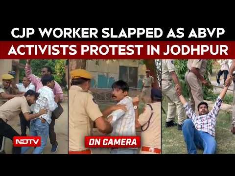 CJP Worker Slapped During Event In Jodhpur As ABVP Activists Protest