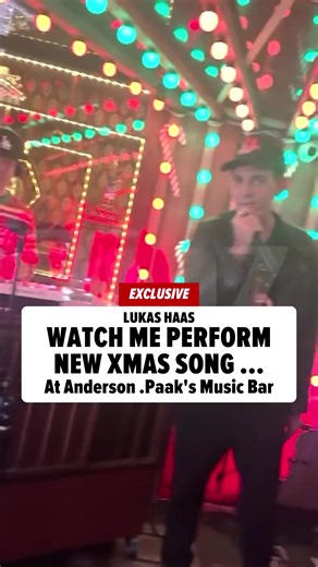 Lukas Haas Sings Holiday Song at Anderson .Paak's Karaoke Bar