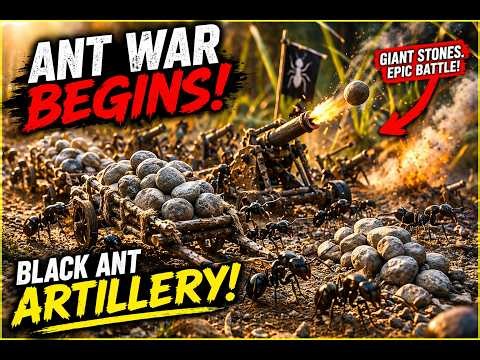 Ant War Escalates! Black Prisoners Plan Massive Escape | Red Ants vs Black Ants Battle