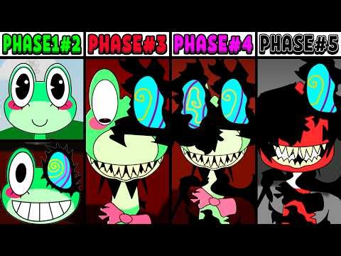 All Phases in New Incredibox Sprunki Oc of Ribbit: From Phase 1 to Phase 5