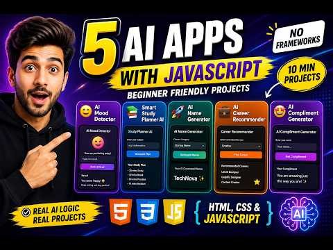Want to build AI-style apps using only HTML, CSS and JavaScript?