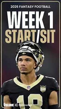 You Should START or SIT These 3 Players in Week 1 of Fantasy Football! #shorts