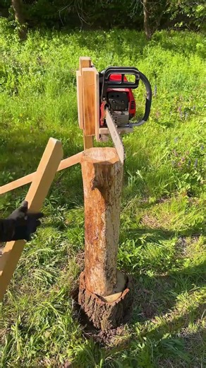 Vertical Chainsaw Hack for Lumber