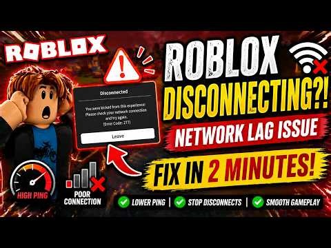 Roblox Keeps Disconnecting Fix (Network Lag Issue) | 100% Working!