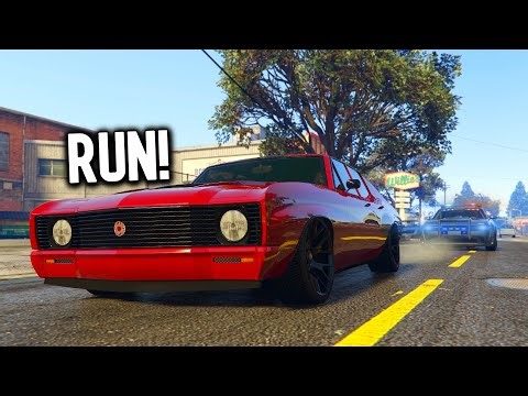 TULIP POLICE CHASE! | GTA 5 ManHunt!