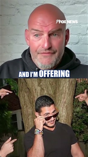 Fetterman makes $50,000 OFFER to far-left Dem #shorts