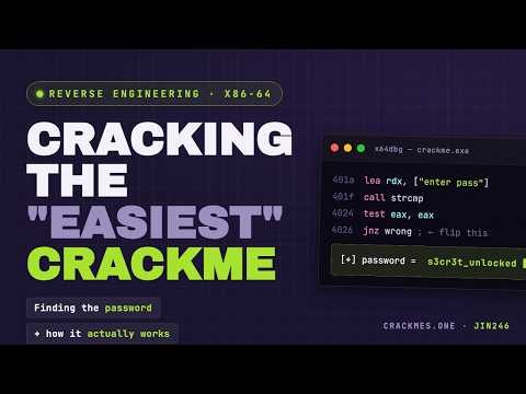 Cracking the "Easiest Crackme You Can Find" — x64 Reverse Engineering Walkthrough