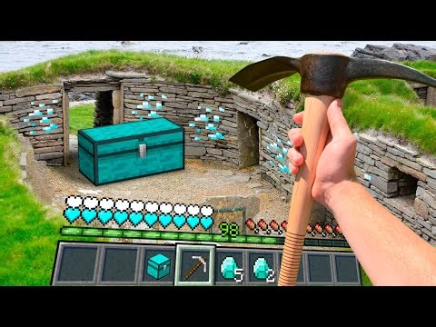 Minecraft in Real Life POV RTX Diamond Ore House Realistic Minecraft Texture Pack